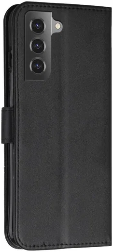 Samsung Galaxy S22 Hoesje Wallet Book Case Kunstleer Zwart afbeelding 2