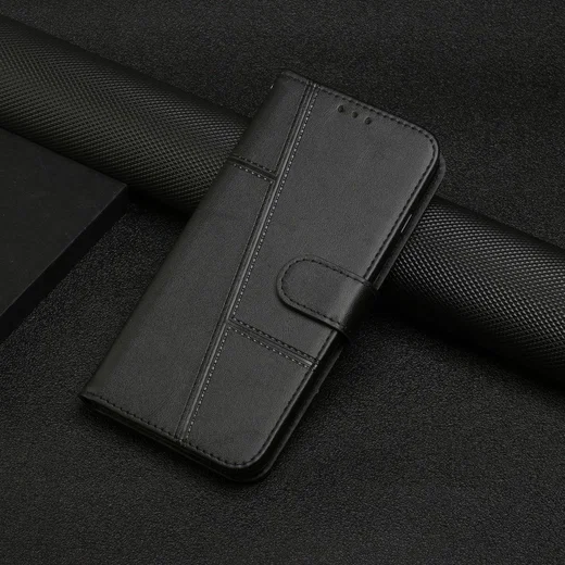 Samsung Galaxy S22 Hoesje Wallet Book Case Kunstleer Zwart afbeelding 10