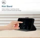 Samsung Galaxy S22 Hoesje Wallet Book Case Kunstleer Zwart afbeelding 8