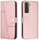 Samsung Galaxy S22 Hoesje Wallet Book Case Kunstleer Roze Goud afbeelding 9