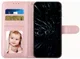 Samsung Galaxy S22 Hoesje Wallet Book Case Kunstleer Roze Goud afbeelding 3