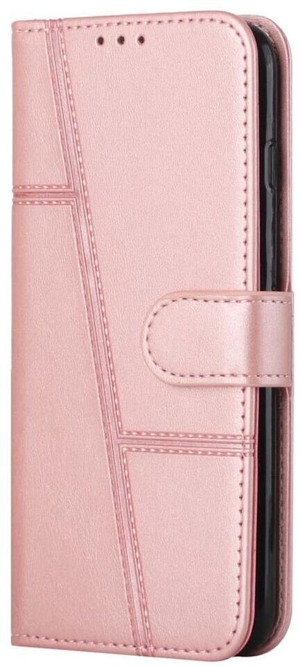 Samsung Galaxy S22 Hoesje Wallet Book Case Kunstleer Roze Goud afbeelding 1
