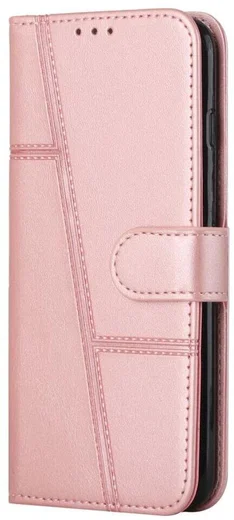 Samsung Galaxy S22 Hoesje Wallet Book Case Kunstleer Roze Goud afbeelding 1