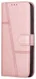 Samsung Galaxy S22 Hoesje Wallet Book Case Kunstleer Roze Goud