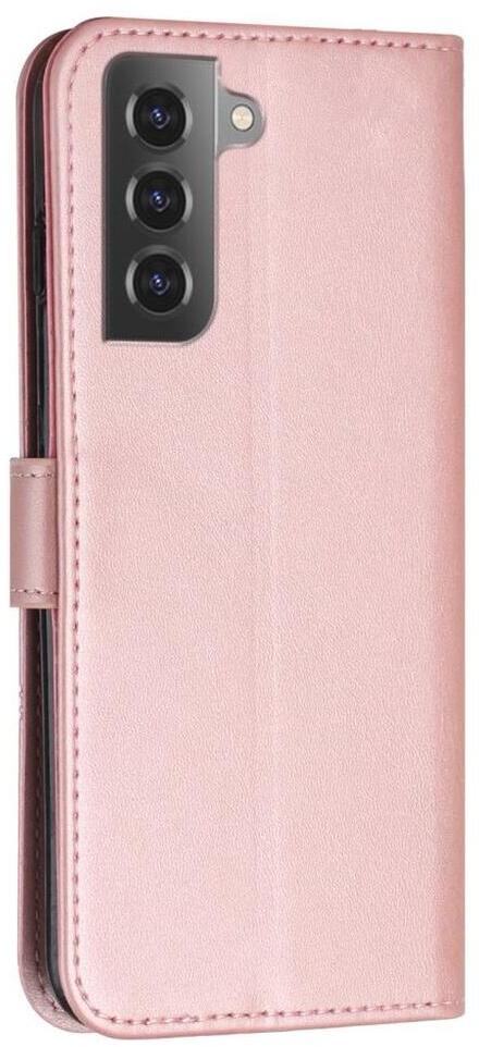 Samsung Galaxy S22 Hoesje Wallet Book Case Kunstleer Roze Goud afbeelding 2