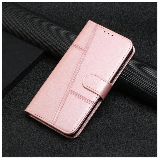 Samsung Galaxy S22 Hoesje Wallet Book Case Kunstleer Roze Goud afbeelding 10