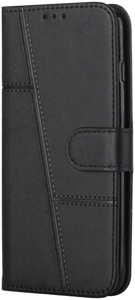 Samsung Galaxy S22 Ultra Hoesje Wallet Book Case Kunstleer Zwart afbeelding 1