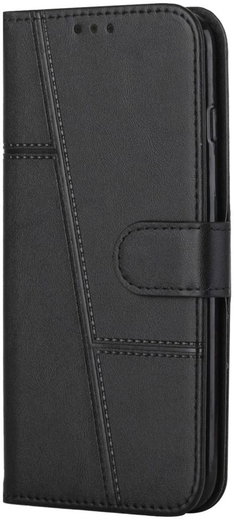 Samsung Galaxy S22 Ultra Hoesje Wallet Book Case Kunstleer Zwart afbeelding 1