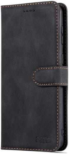 AZNS Samsung Galaxy S22 Plus Hoesje Wallet Book Case Kunstleer Zwart afbeelding 3