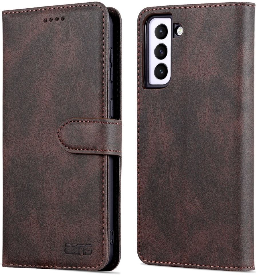 AZNS Samsung Galaxy S22 Plus Hoesje Wallet Book Case Kunstleer Bruin afbeelding 4