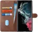 Samsung Galaxy S22 Ultra Hoesje Vintage Wallet Book Case Bruin afbeelding 1