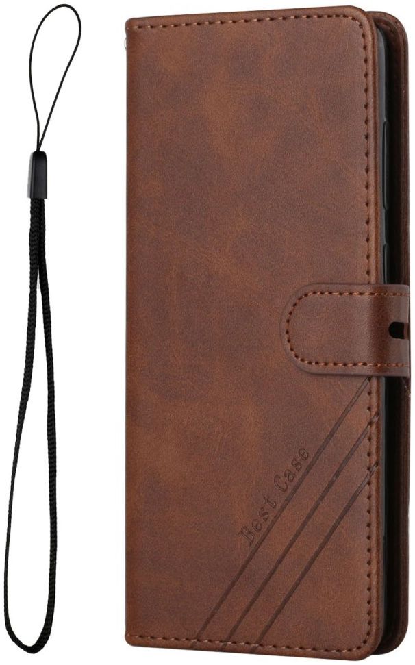 Samsung Galaxy S22 Ultra Hoesje Vintage Wallet Book Case Bruin afbeelding 2