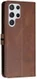 Samsung Galaxy S22 Ultra Hoesje Vintage Wallet Book Case Bruin afbeelding 9