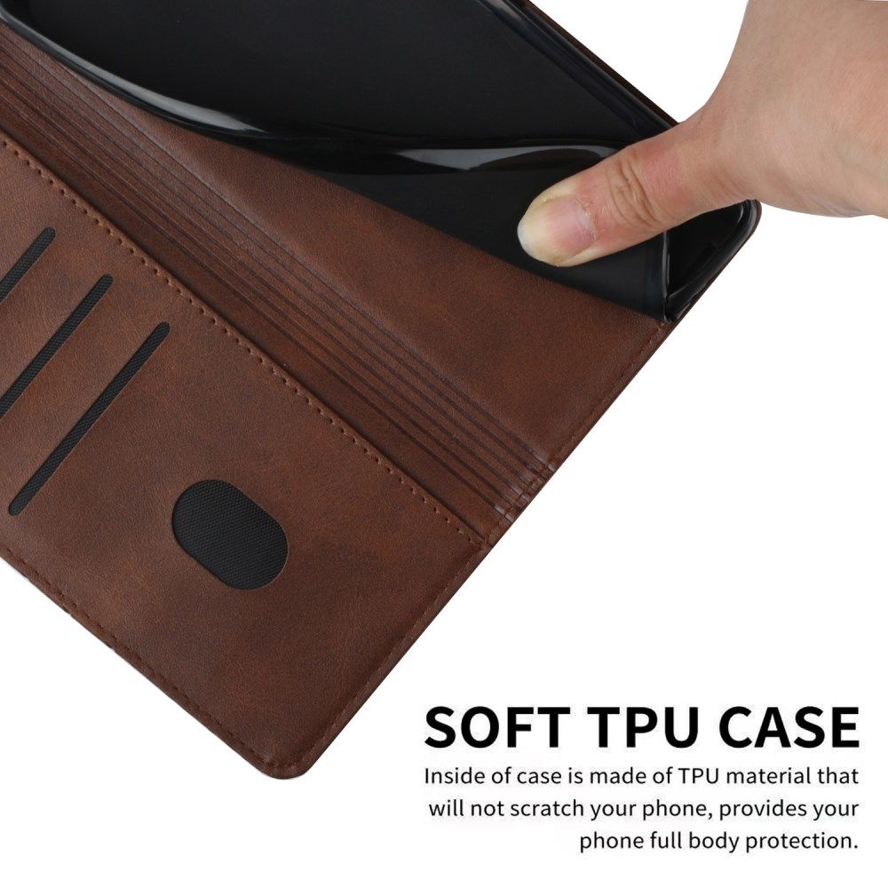 Samsung Galaxy S22 Ultra Hoesje Vintage Wallet Book Case Bruin afbeelding 6
