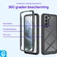 Samsung Galaxy S21 FE Hoesje Full Protect 360° Hybride Cover Zwart afbeelding 4
