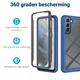 Samsung Galaxy S21 FE Hoesje Full Protect 360° Hybride Cover Blauw afbeelding 2
