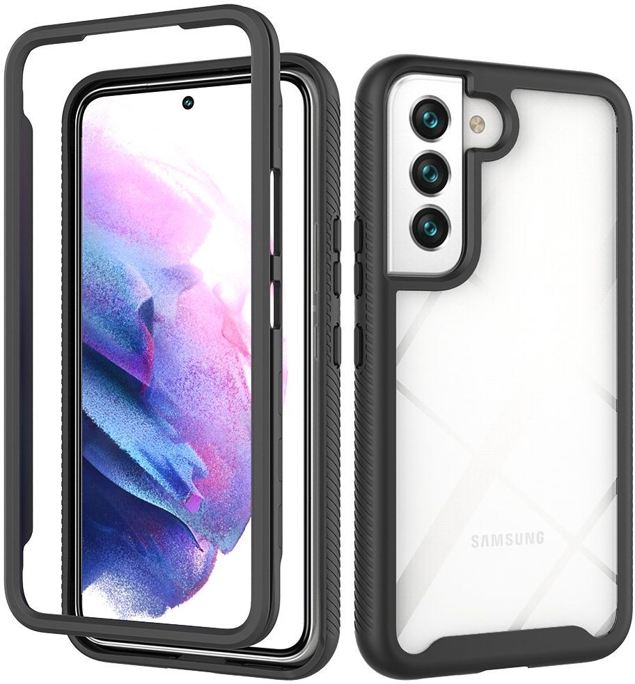 Samsung Galaxy S22 Hoesje Volledig Schokbestendig Cover Zwart afbeelding 1