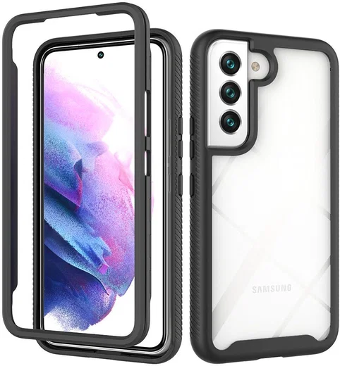 Samsung Galaxy S22 Hoesje Volledig Schokbestendig Cover Zwart afbeelding 1