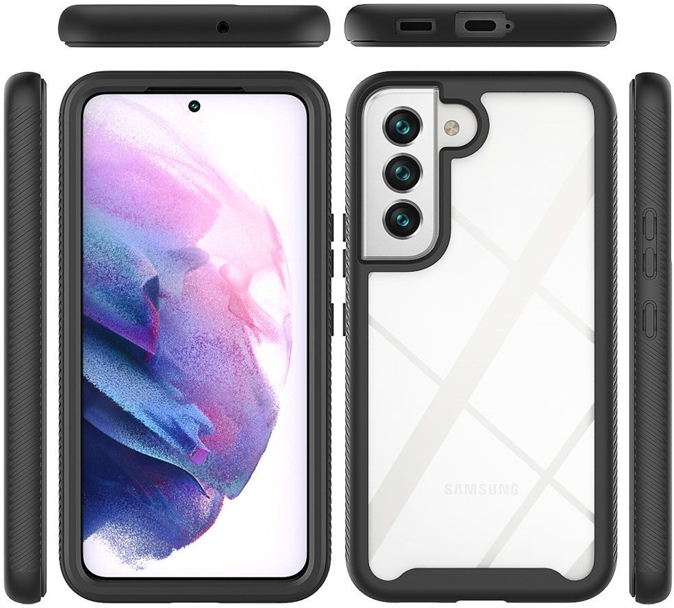 Samsung Galaxy S22 Hoesje Volledig Schokbestendig Cover Zwart afbeelding 7