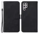 Samsung Galaxy S22 Ultra Hoesje Book Case met Koord Kunstleer Zwart afbeelding 4