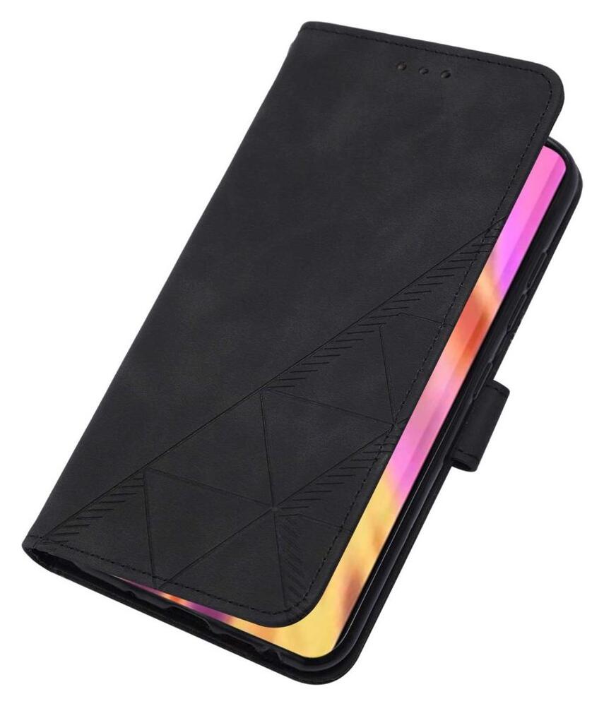 Samsung Galaxy S22 Ultra Hoesje Book Case met Koord Kunstleer Zwart afbeelding 3