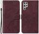 Samsung Galaxy S22 Ultra Hoesje Book Case met Koord Kunstleer Rood afbeelding 5