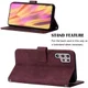 Samsung Galaxy S22 Ultra Hoesje Book Case met Koord Kunstleer Rood afbeelding 6