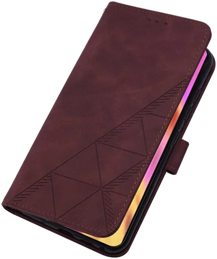 Samsung Galaxy S22 Ultra Hoesje Book Case met Koord Kunstleer Rood afbeelding 4