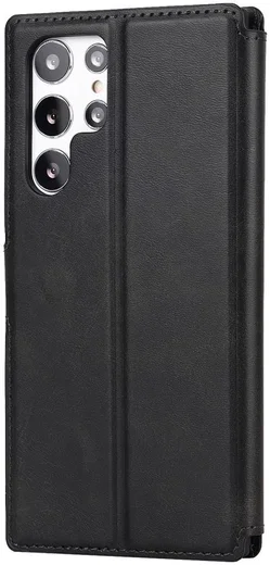 Samsung Galaxy S22 Ultra Hoesje RFID Portemonnee Book Case Zwart afbeelding 11