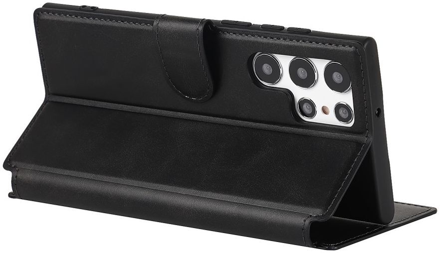 Samsung Galaxy S22 Ultra Hoesje RFID Portemonnee Book Case Zwart afbeelding 10