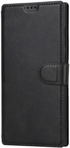Samsung Galaxy S22 Ultra Hoesje RFID Portemonnee Book Case Zwart afbeelding 2