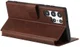 Samsung Galaxy S22 Ultra Hoesje RFID Portemonnee Book Case Bruin afbeelding 10