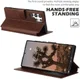 Samsung Galaxy S22 Ultra Hoesje RFID Portemonnee Book Case Bruin afbeelding 7