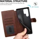 Samsung Galaxy S22 Ultra Hoesje RFID Portemonnee Book Case Bruin afbeelding 8