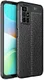 Xiaomi Redmi 10 Hoesje TPU Back Cover Kunstleer Textuur Zwart afbeelding 1