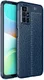 Xiaomi Redmi 10 Hoesje TPU Back Cover Kunstleer Textuur Blauw afbeelding 1