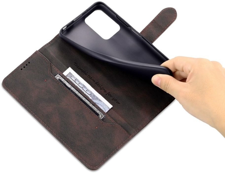 AZNS Xiaomi Redmi 10 Hoesje Wallet Book Case Kunstleer Bruin afbeelding 11