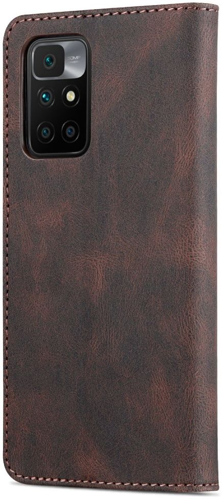 AZNS Xiaomi Redmi 10 Hoesje Wallet Book Case Kunstleer Bruin afbeelding 8