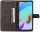 AZNS Xiaomi Redmi 10 Hoesje Wallet Book Case Kunstleer Bruin afbeelding 1