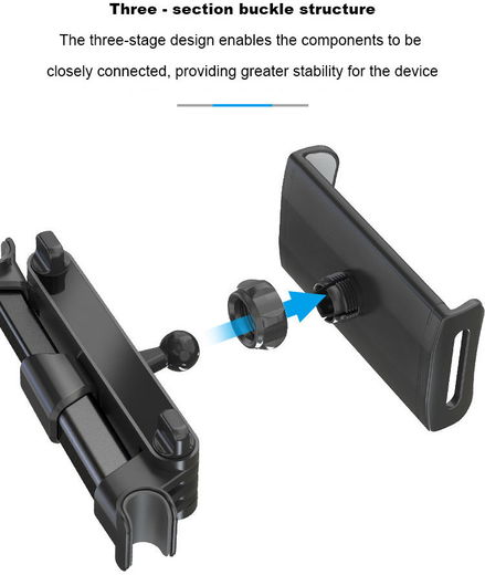 Universele 360° Verstelbare Hoofdsteun Tablet/Smartphone Houder Auto afbeelding 9