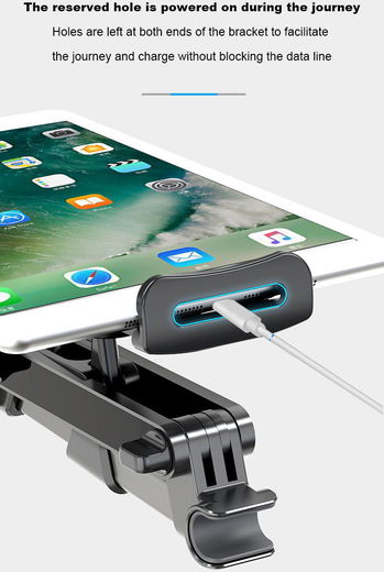 Universele 360° Verstelbare Hoofdsteun Tablet/Smartphone Houder Auto afbeelding 10