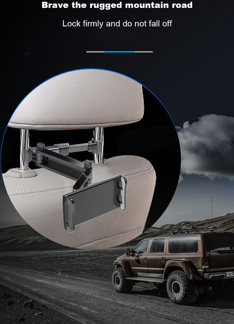 Universele 360° Verstelbare Hoofdsteun Tablet/Smartphone Houder Auto afbeelding 12