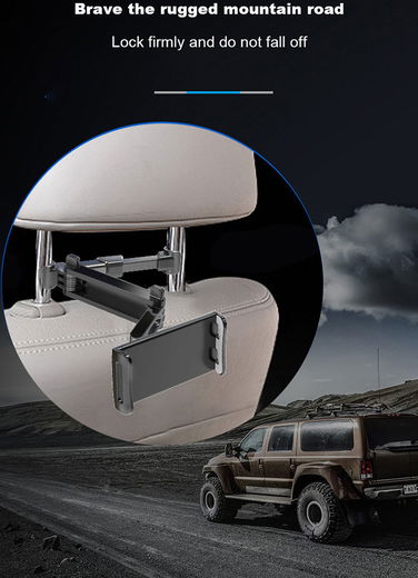 Universele 360° Verstelbare Hoofdsteun Tablet/Smartphone Houder Auto afbeelding 12