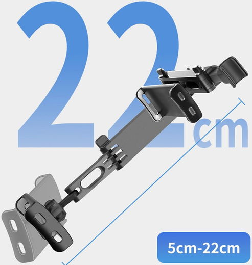 Universele 360° Verstelbare Hoofdsteun Tablet/Smartphone Houder Auto afbeelding 3