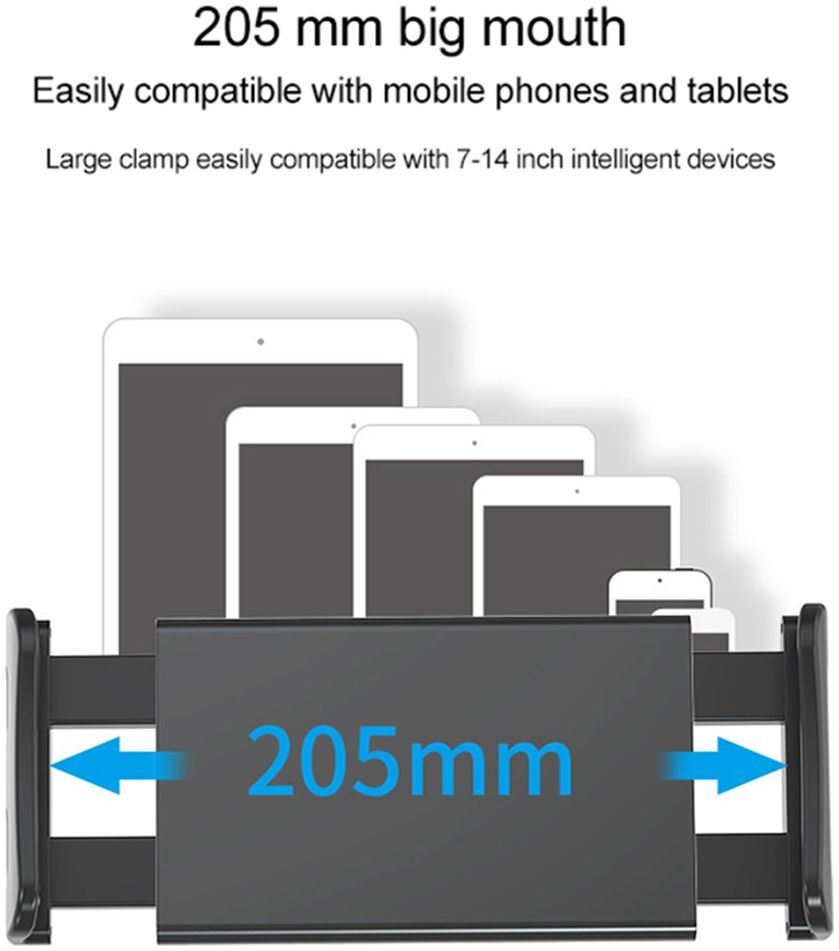Universele 360° Verstelbare Hoofdsteun Tablet/Smartphone Houder Auto afbeelding 7