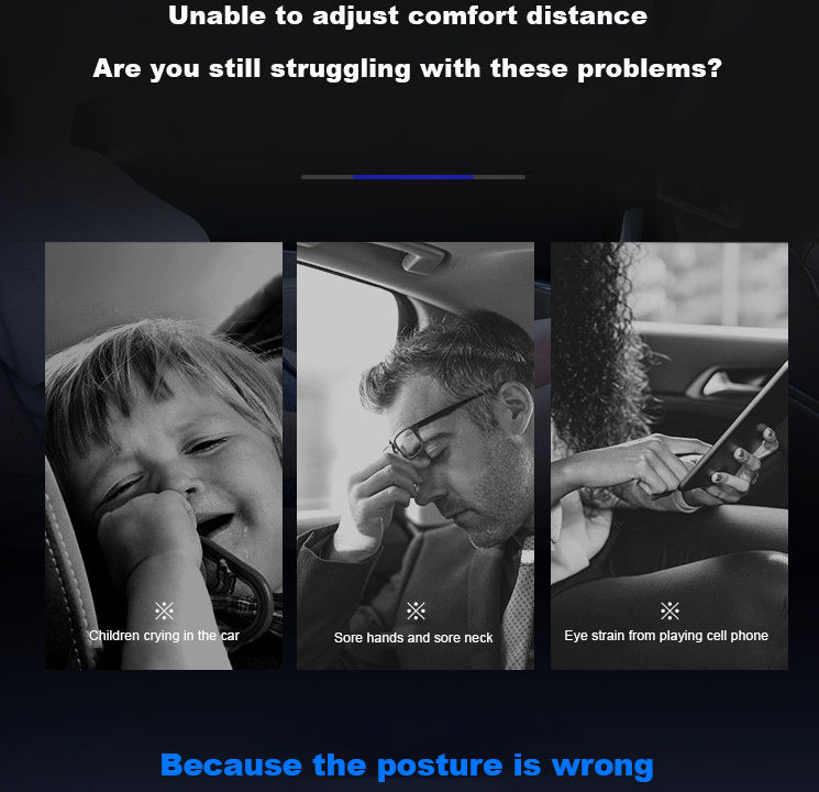 Universele 360° Verstelbare Hoofdsteun Tablet/Smartphone Houder Auto afbeelding 4