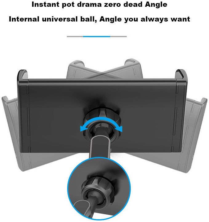 Universele 360° Verstelbare Hoofdsteun Tablet/Smartphone Houder Auto afbeelding 8