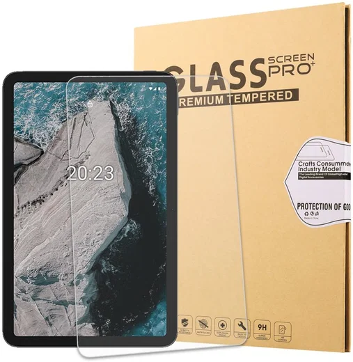 Nokia T20/T21 Screen Protector 9H Tempered Glass Volledig Dekkend afbeelding 1