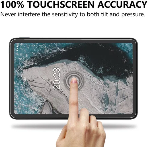 Nokia T20/T21 Screen Protector 9H Tempered Glass Volledig Dekkend afbeelding 4
