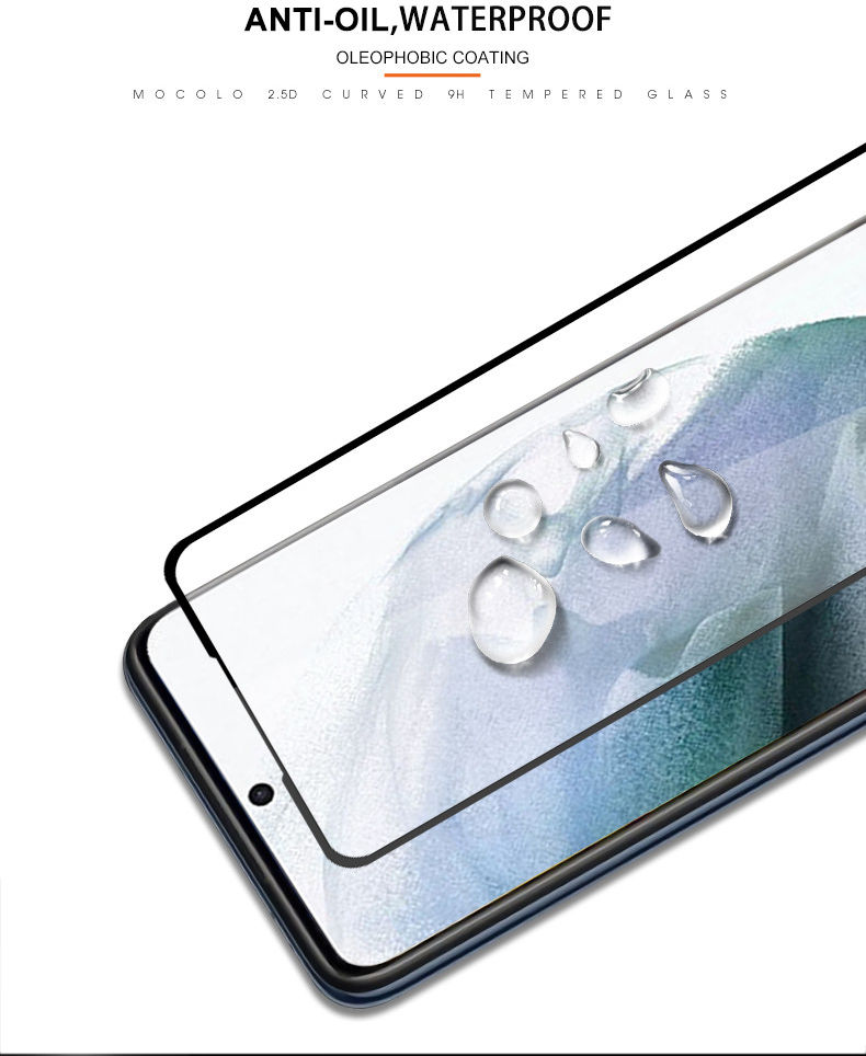 MOCOLO Samsung Galaxy S22 Screen Protector Volledig Dekkend Zwart afbeelding 6